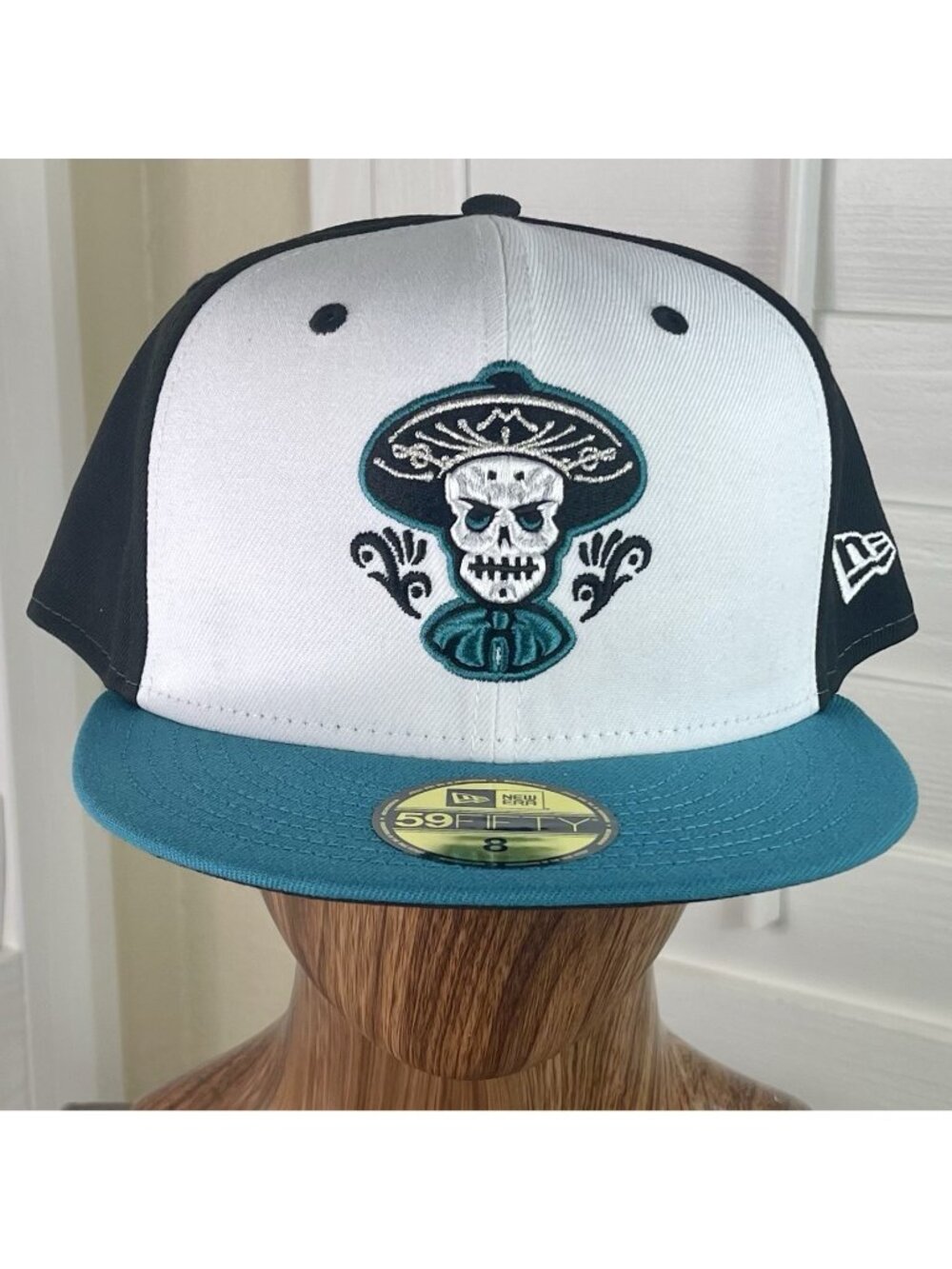 New Era 59Fifty MiLB Albuquerque Isotopes ‘Mariachi’ White/Teal Fitted Hat 8
